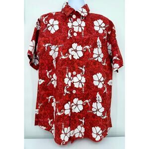 Underwraps Hawaiian Shirt, Red, One Size